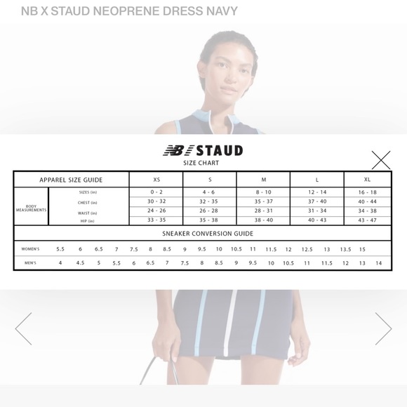 STAUD X NB Neoprene Zip Through Dress - Peacoat Navy Blue - Picture 15 of 15